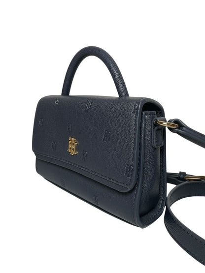 Bolsa Tommy Hilfiger Mini Top Handle Navy Logo | Elegancia compacta