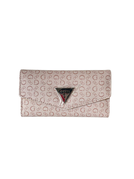 Cartera Guess Rosa Claro con Logo Metálico